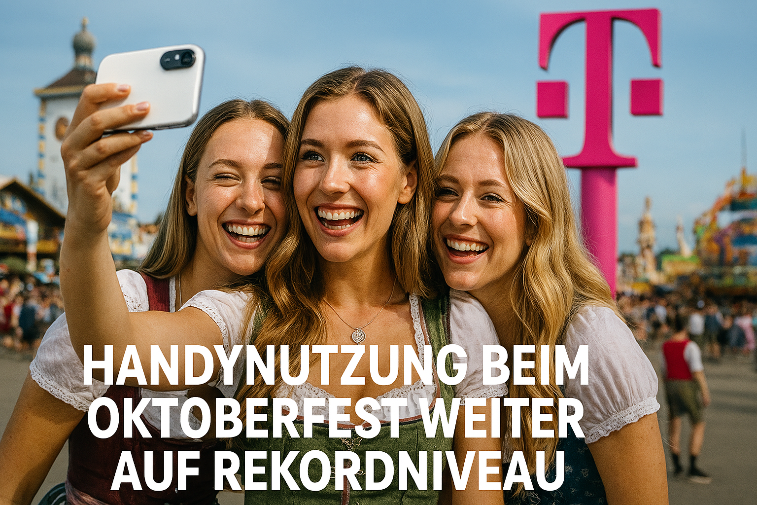Handynutzung auf dem Oktoberfest 2025 erreicht Rekordwerte: Mehr Datenverkehr, stabile Netze und internationale Gste. Alle Fakten im berblick.