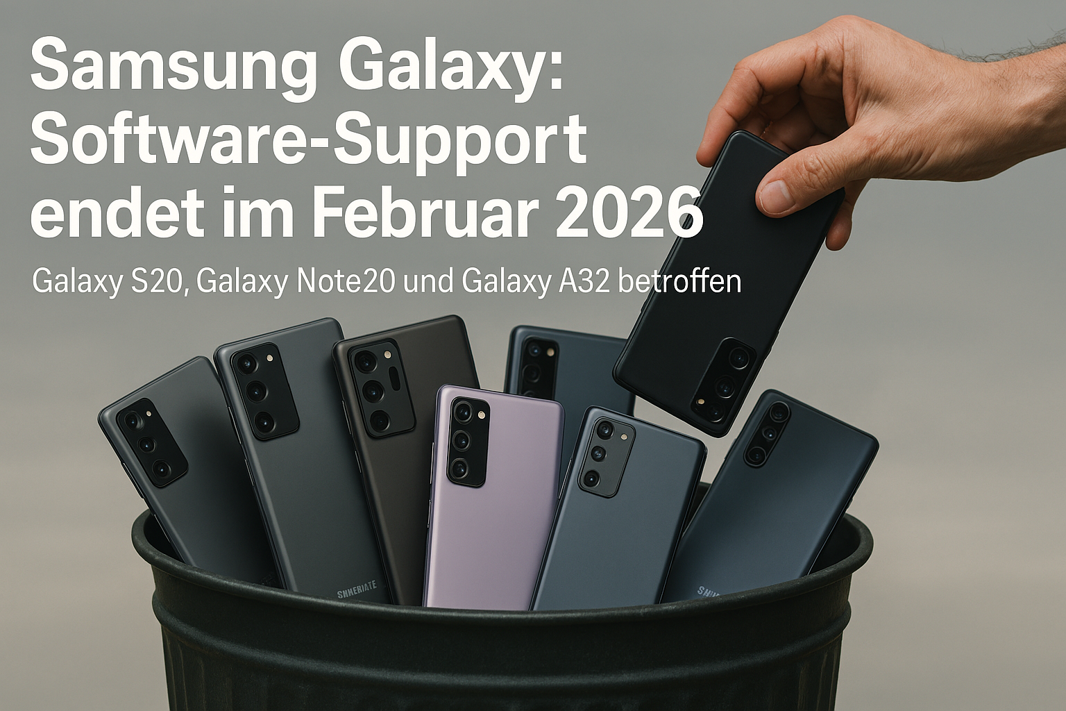 Detaillierter Guide zum Samsung Galaxy Support-Ende im Februar 2026. Welche Modelle wie das S21 und A52 keine Sicherheitsupdates mehr erhalten und was Nutzer jetzt tun m�ssen.