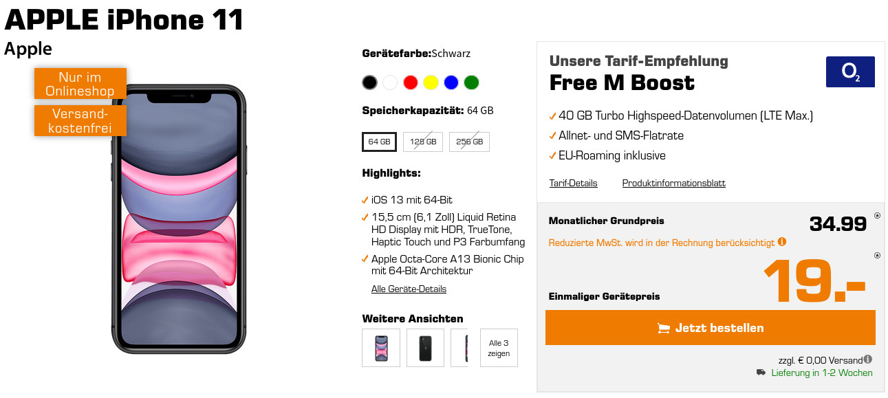 iPhone 11 Tarife