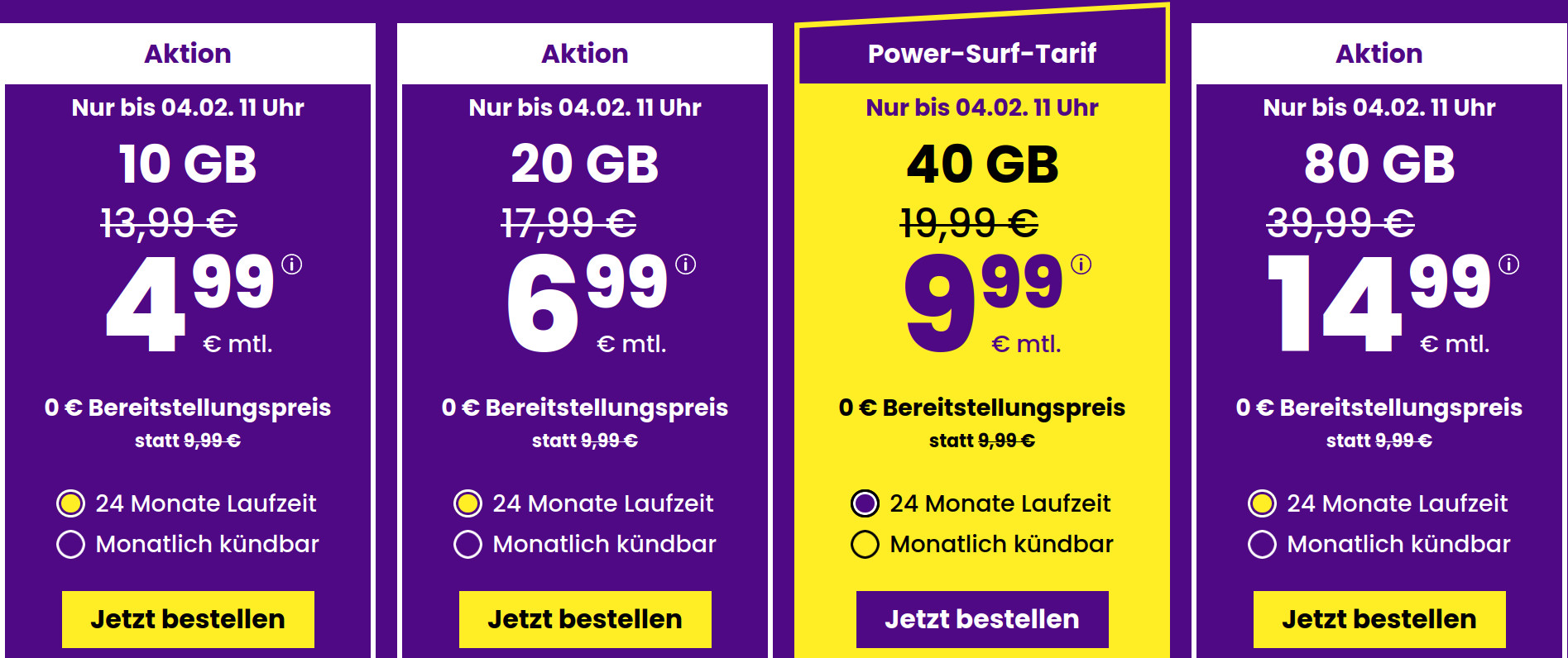 Auch an diesem Wochenende gibt es beim Handydiscounter SIM24 eine Tarifaktion mit einer 20 GB All-In-Flat fr unter 7 Euro im 1&1 5G Netz und Vodafone Netz