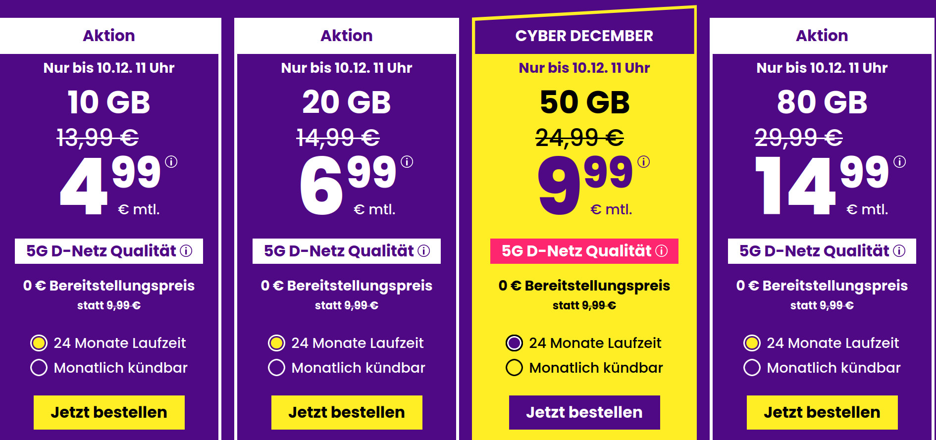 Preiskracher 20 GB Tarife: SIM24 20 GB All-In-Flat f�r mtl. 6,99 Euro