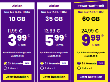 Ausf�hrlicher �berblick �ber den sim24 10 GB Allnet-Flat Tarif f�r 3,99 Euro. Alle sim24 Handytarife im Vergleich mit anderen Mobilfunkanbietern.