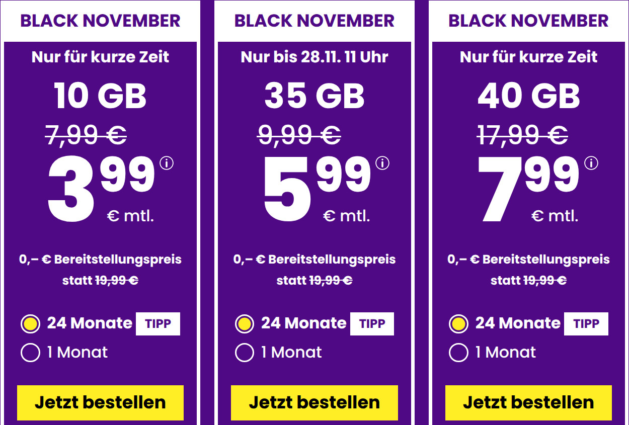 Spartipp 10 GB Handytarife: Sim24 10 GB Allnet-Flat Tarif fr 3,99 Euro und mtl. Laufzeit