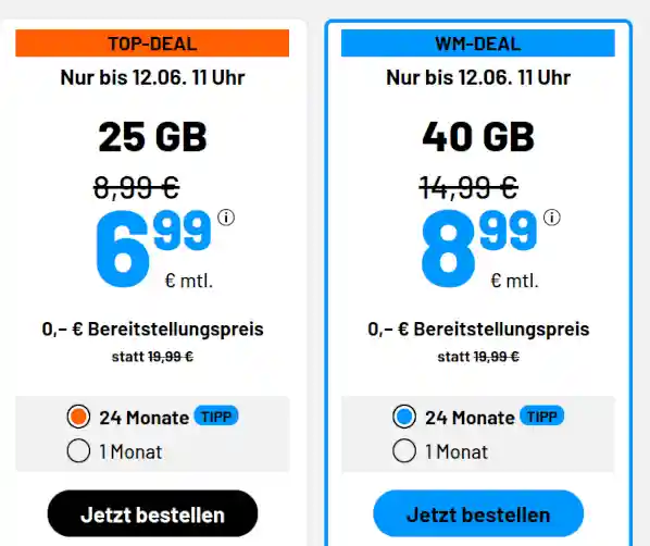 G�nstige 5G Tarife ab 4,99 Euro im Vergleich