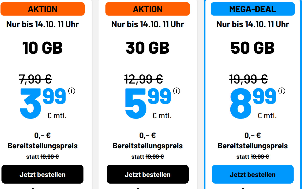 Preistipp 30 GB Handytarife: Simde 30 GB Allnet-Flat fr 5,99 Euro mit mtl. Laufzeit