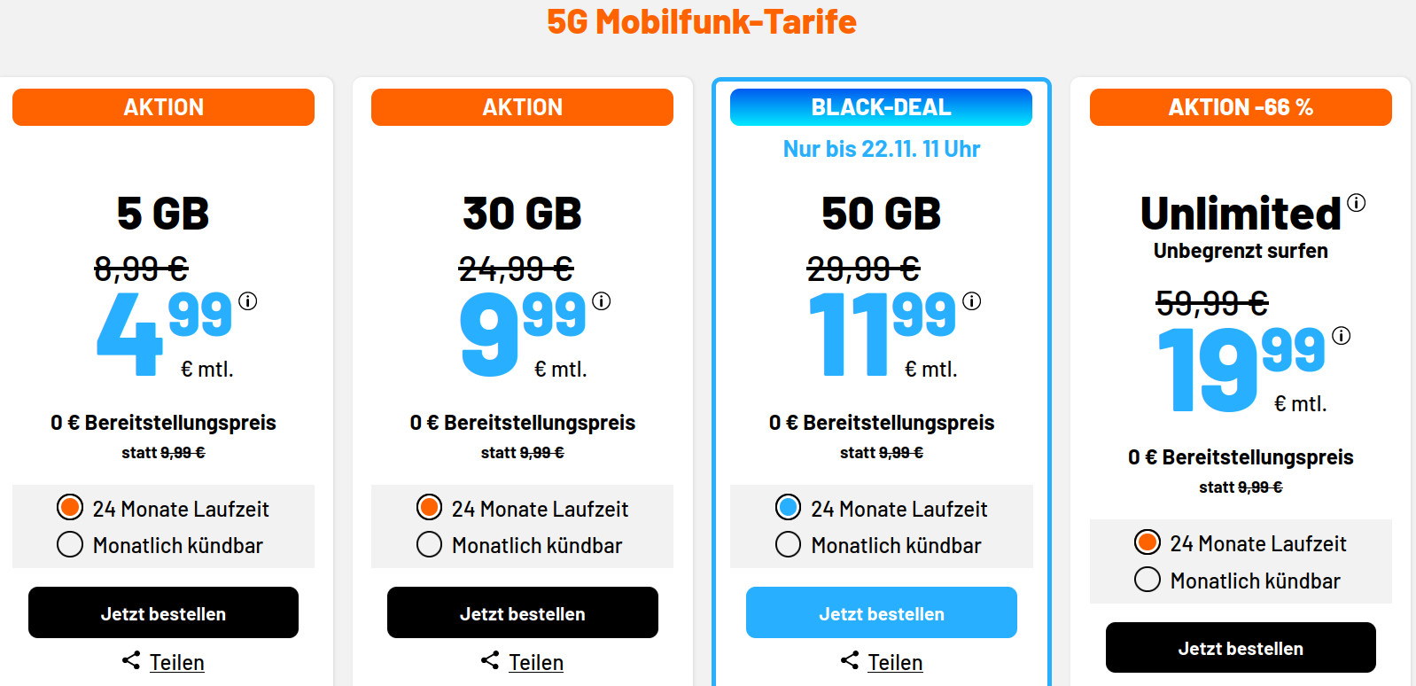 Tariftipp Unlimited Tarife: Simde Unlimited Flatrate f�r 19,99 Euro mit mtl. Laufzeit