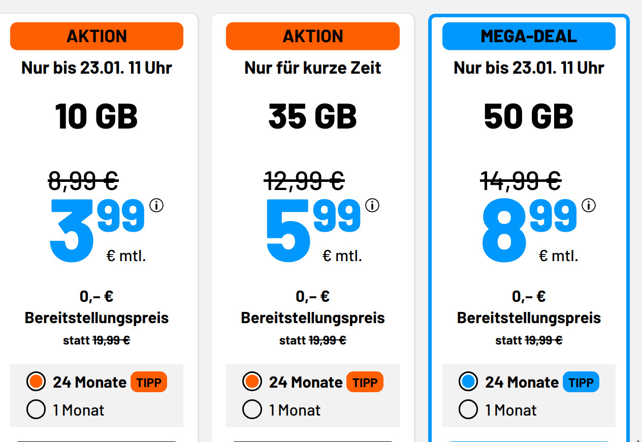 Ausf�hrlicher �berblick �ber die aktuellen sim.de Tarife mit 5G, dauerhaft g�nstigen Preisen und attraktiven Datenvolumen. Mit Tabellen und klaren Erkl�rungen.