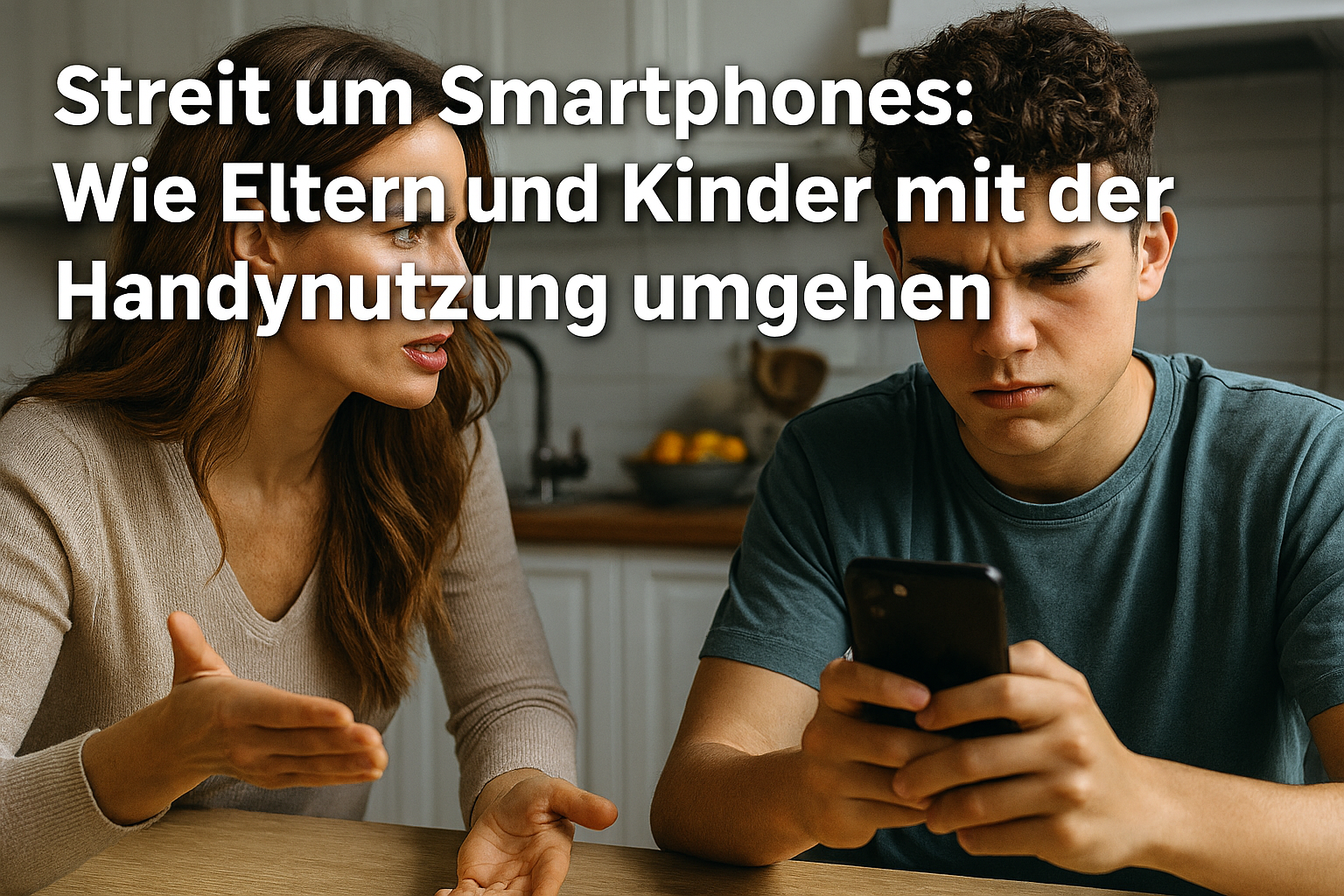 Drei Viertel der Eltern streiten mit ihren Kindern ber die Smartphonenutzung. Eine Studie zeigt: Sorgen um Sucht, Handyverbote und Konflikte prgen den Familienalltag.