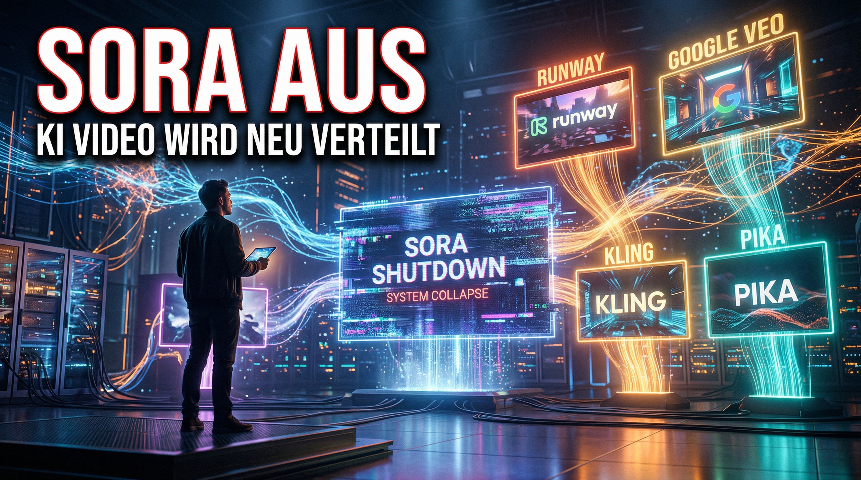 OpenAI beendet Sora: Sinkende Nutzerzahlen, explodierende Kosten und starke Konkurrenz setzen dem KI-Videogenerator zu. Analyse, Vergleich und Marktprognose 2026.