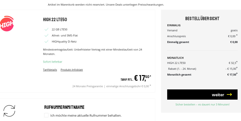 Preisknaller Telekom Netz: 25 GB All-In-Flat f�r 20 Euro und 300 Euro sparen