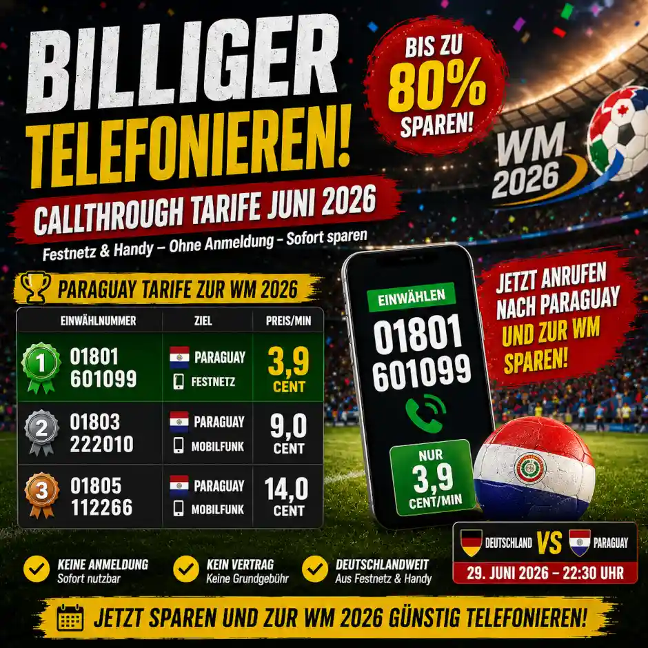 Callthrough bleibt Juni 2026 eine Option f�r g�nstige Inlandsgespr�che. Anbieter, Preise, Vergleich, Kostenfallen und Tipps im �berblick
