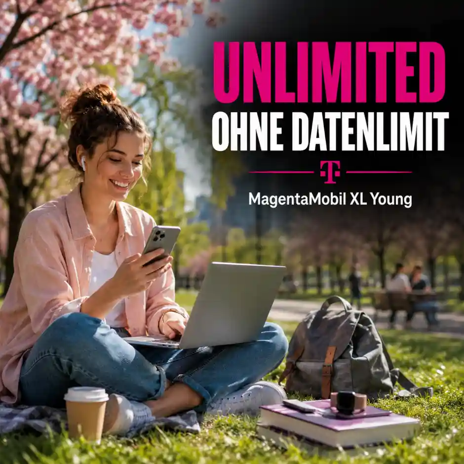 Telekom senkt MagentaMobil XL Young auf 34,95 Euro: Unlimited-Daten f�r alle unter 28. Alle Kosten, Laufzeit und Haken im Check