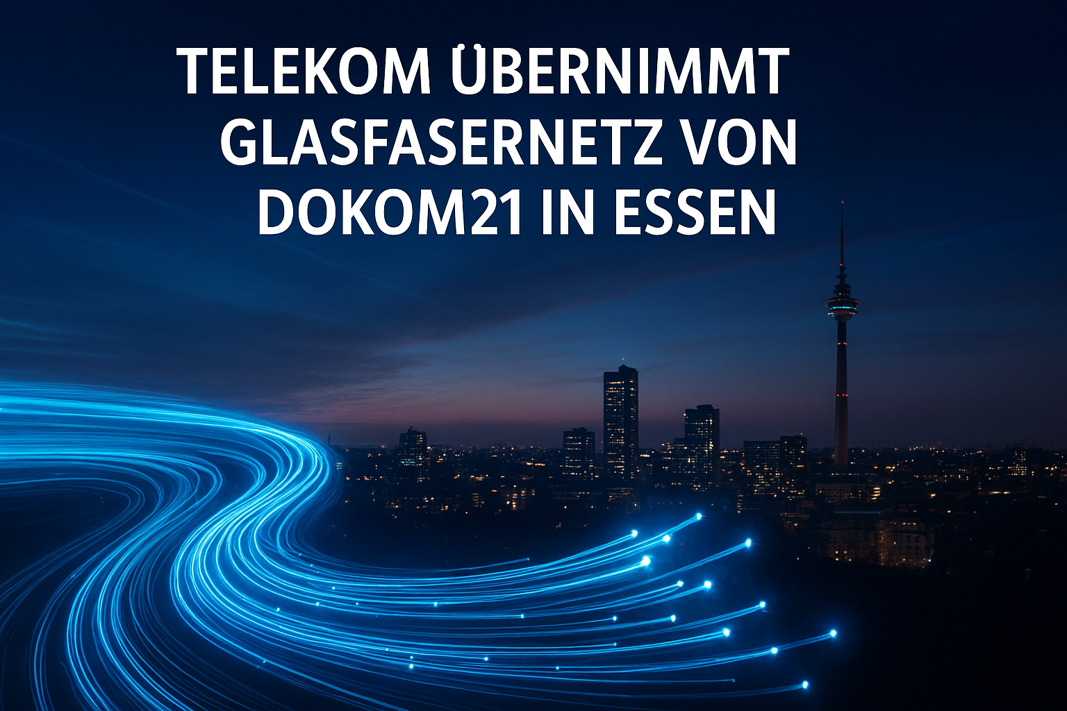 Die Telekom �bernimmt das Glasfasernetz von DOKOM21 in Essen. Analyse der Hintergr�nde, Vorteile, Auswirkungen auf Kunden und Bedeutung f�r den Glasfaserausbau in Deutschland.