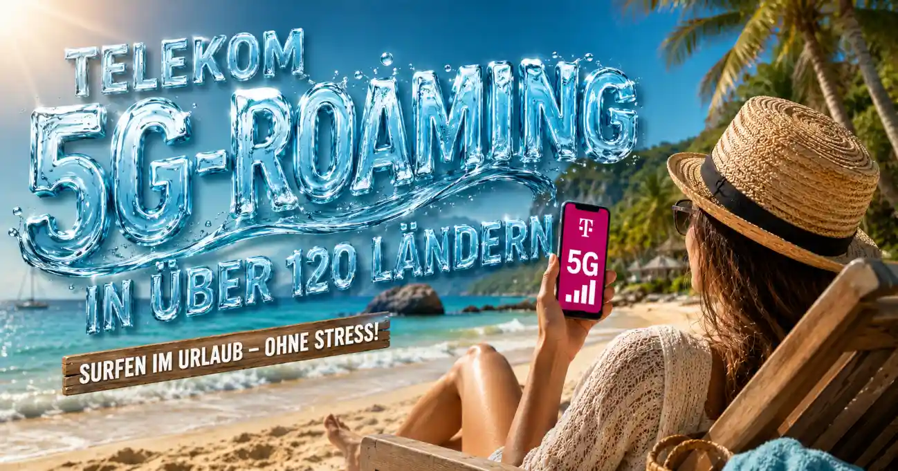 Telekom erweitert 5G-Roaming auf �ber 120 L�nder. Was Kunden zu Kosten, neuen L�ndern, Datenp�ssen und MagentaMobil vor der n�chsten Reise wissen sollten.