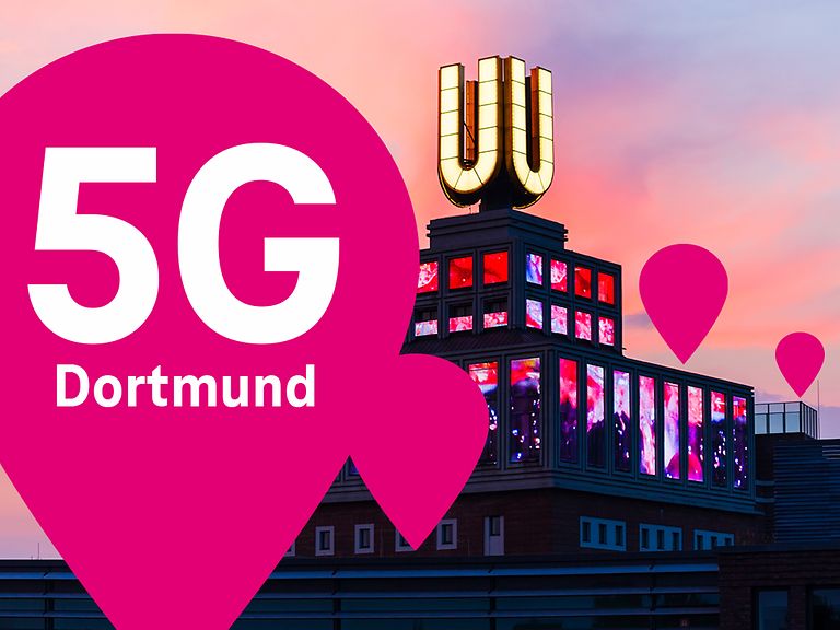Telekom 5G Netzausbau: 5G Standort Dortmund -24 neue Antennen mit Gigabit