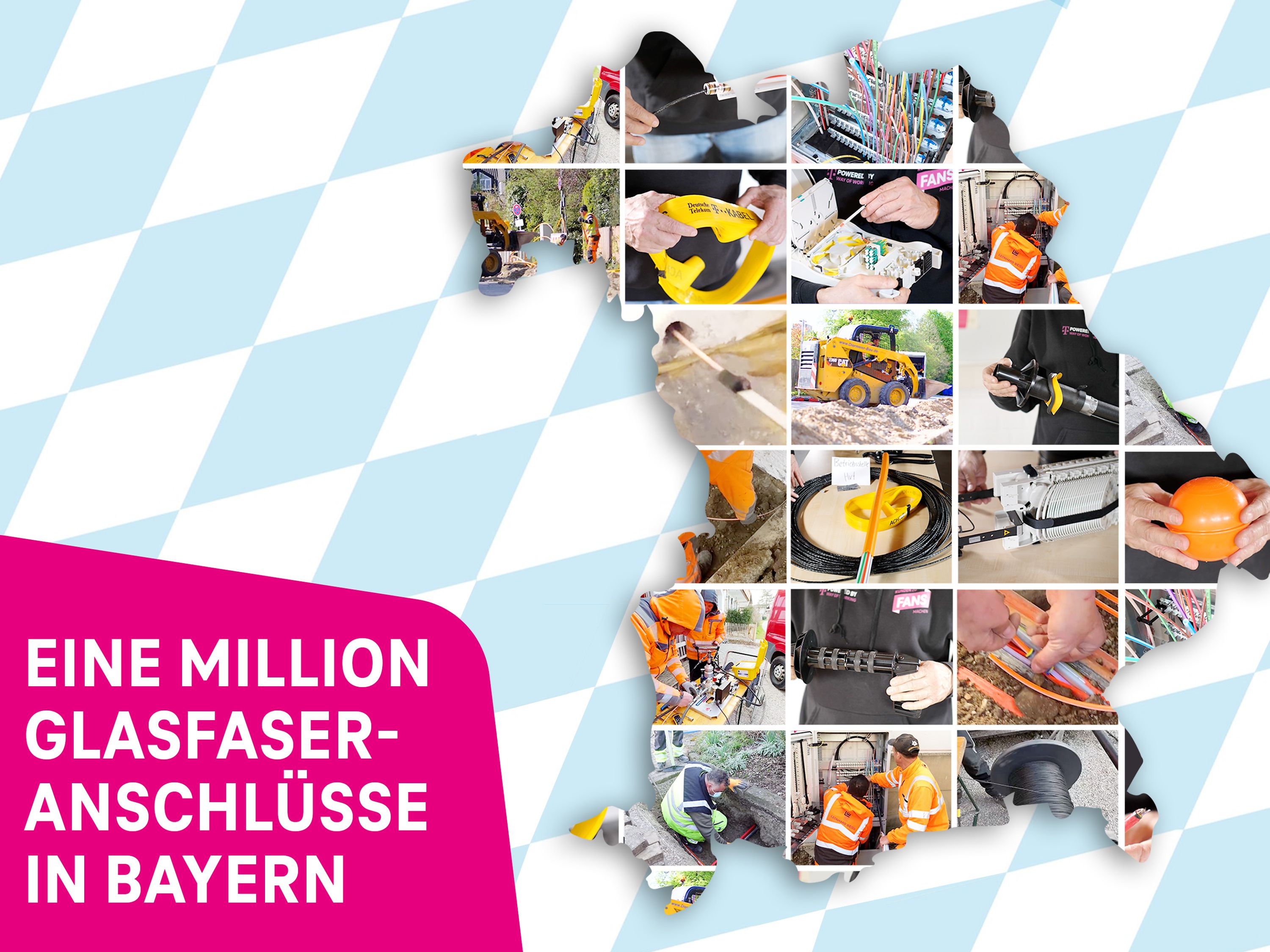 Telekom Glasfaserausbau Bayern: Meilenstein für Glasfaser-Ausbau in Bayern --1 Millionen reine Glasfaser-Anschlüsse