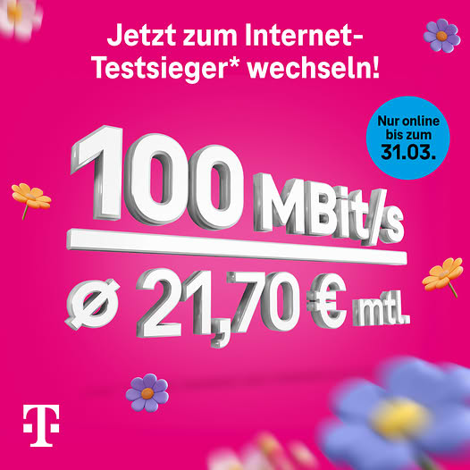 Die Deutsche Telekom bietet neue Sonderkonditionen f�r Glasfaser- und DSL-Anschl�sse. Drei Monate 19,95 &euro; bei Glasfaser, neun Monate 9,95 &euro; bei DSL. Vergleich mit Vodafone, 1&1 und Deutsche Glasfaser.