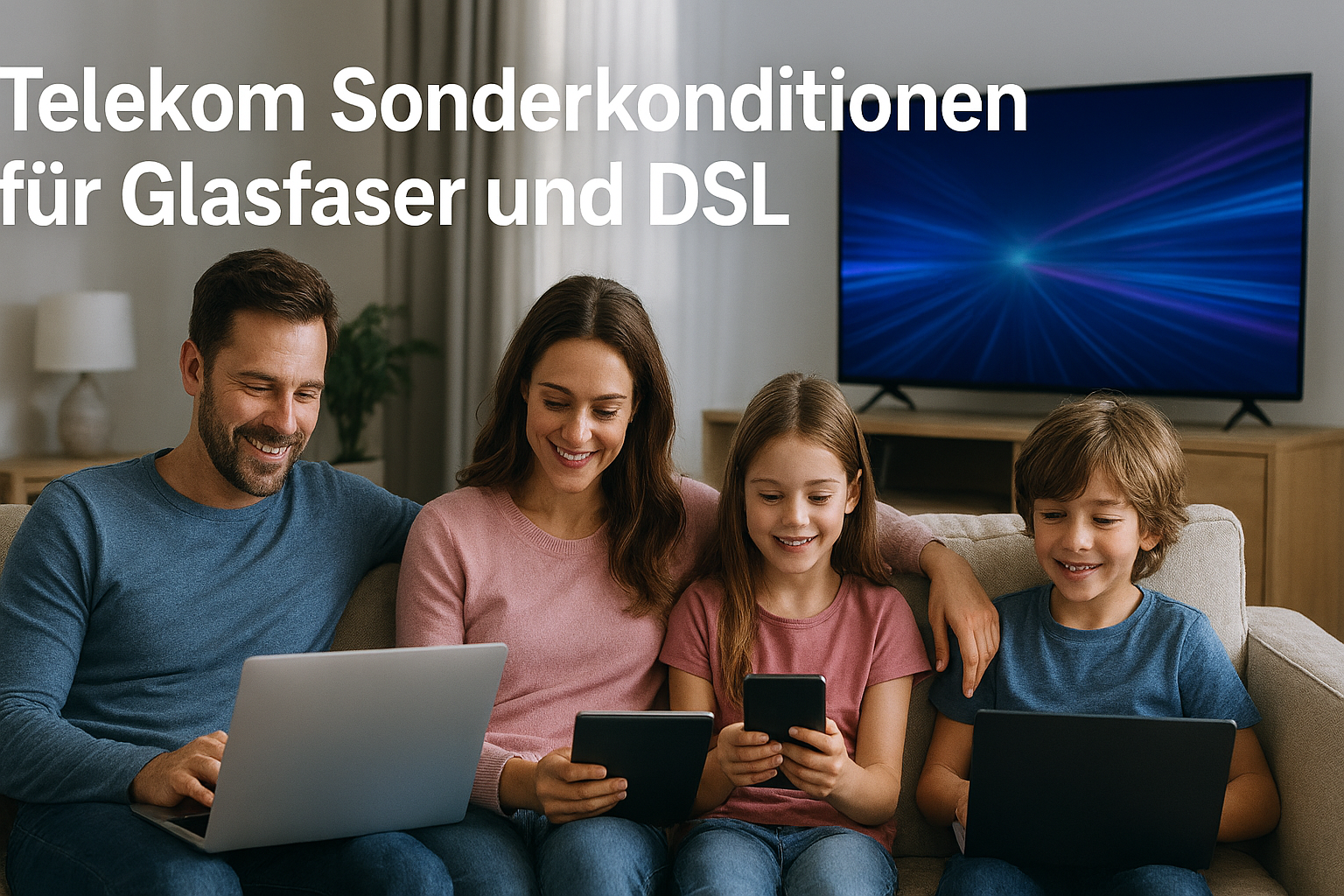 Die Deutsche Telekom bietet neue Sonderkonditionen f�r Glasfaser- und DSL-Anschl�sse. Drei Monate 19,95 &euro; bei Glasfaser, neun Monate 9,95 &euro; bei DSL. Vergleich mit Vodafone, 1&1 und Deutsche Glasfaser.