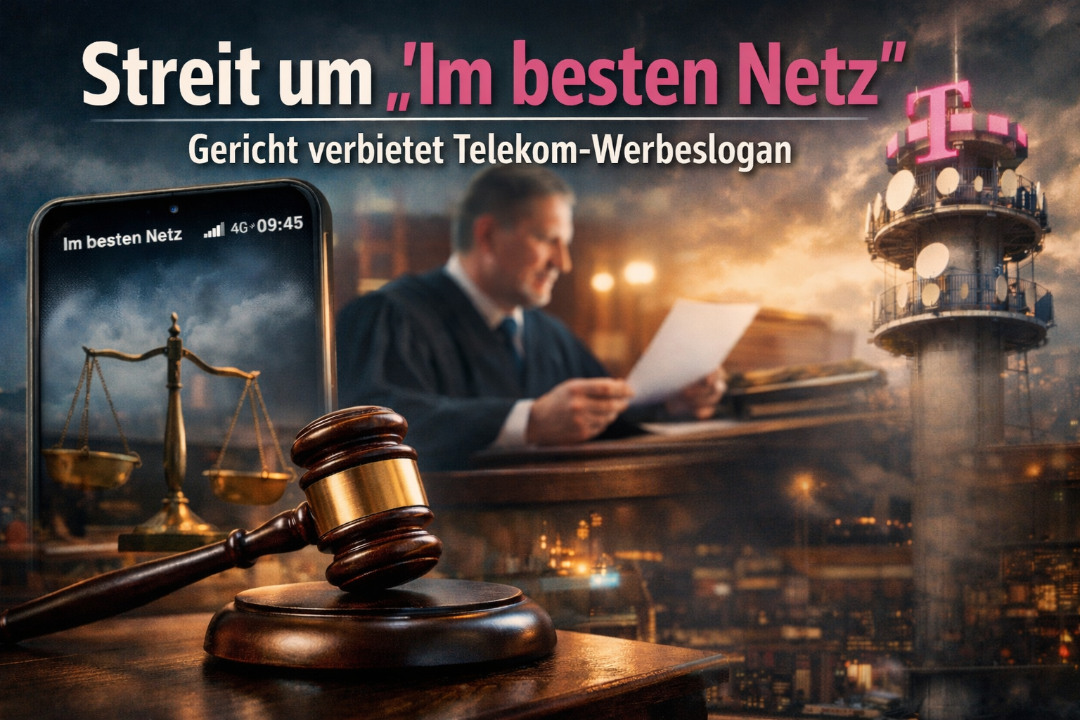 Analyse zum Streit um die Netzkennung -Im besten Netz-. Warum Verbrauchersch�tzer und 1&1 juristisch gegen die Deutsche Telekom vorgingen, was das Urteil bedeutet und welche Folgen es f�r Kunden und den Mobilfunkmarkt hat.