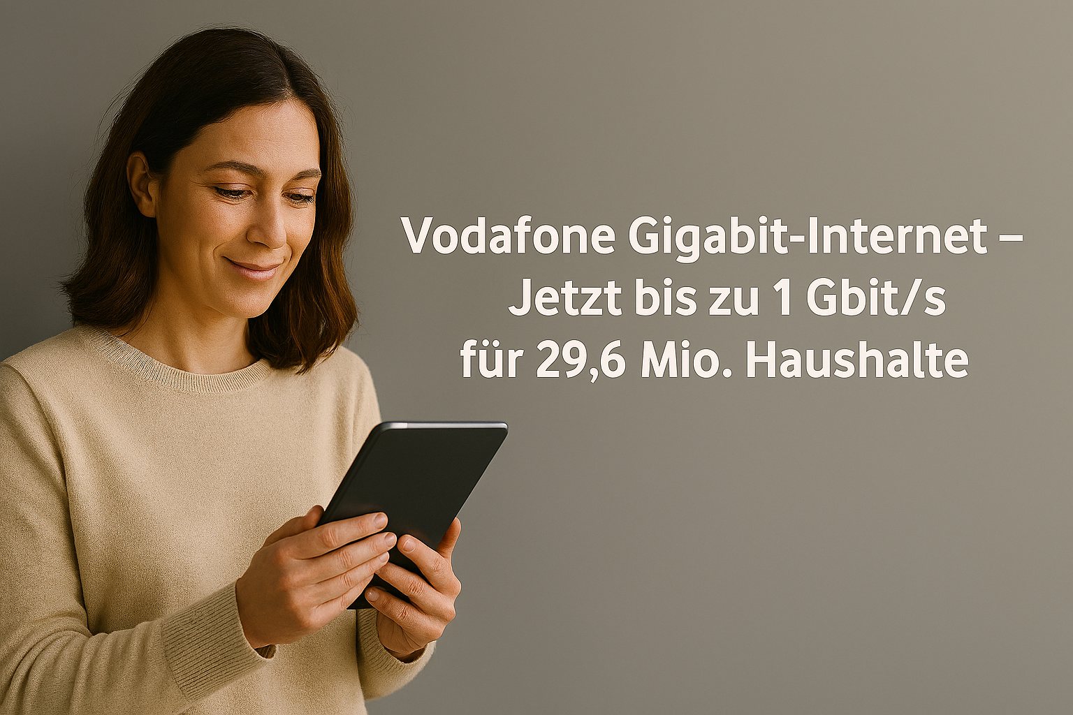 Vodafone erweitert im Oktober 2025 sein Gigabit-Netz auf 29,6 Millionen Haushalte. Mit Segmentierungen im Kabelglasfaser-Netz und neuen Glasfaseranschl�ssen w�chst Deutschlands gr��tes Gigabit-Netz weiter.