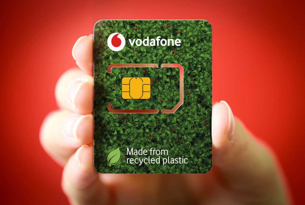 Vodafone mit ECO-Sim: Vodafones SIM-Karten kommen aus recyceltem Kunststoff
