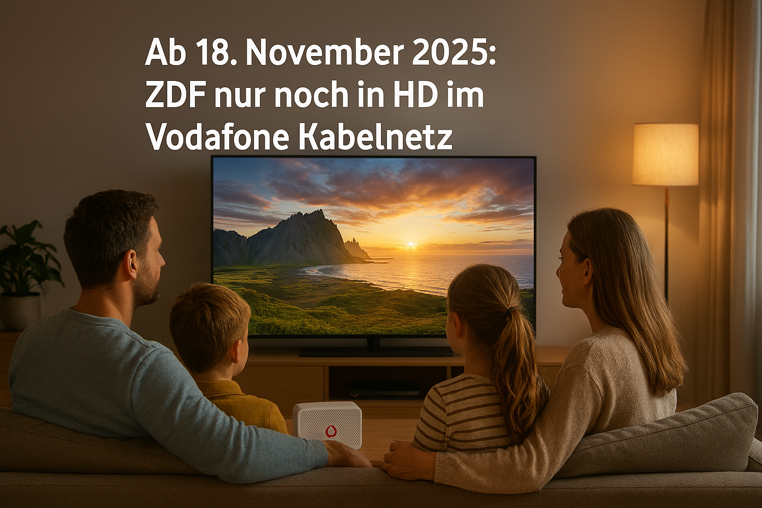 Ab dem 18. November 2025 zeigt Vodafone die ZDF-Sender im Kabelnetz ausschlielich in HD. Alle Infos zur Umstellung, Voraussetzungen und Vorteilen fr Kunden.