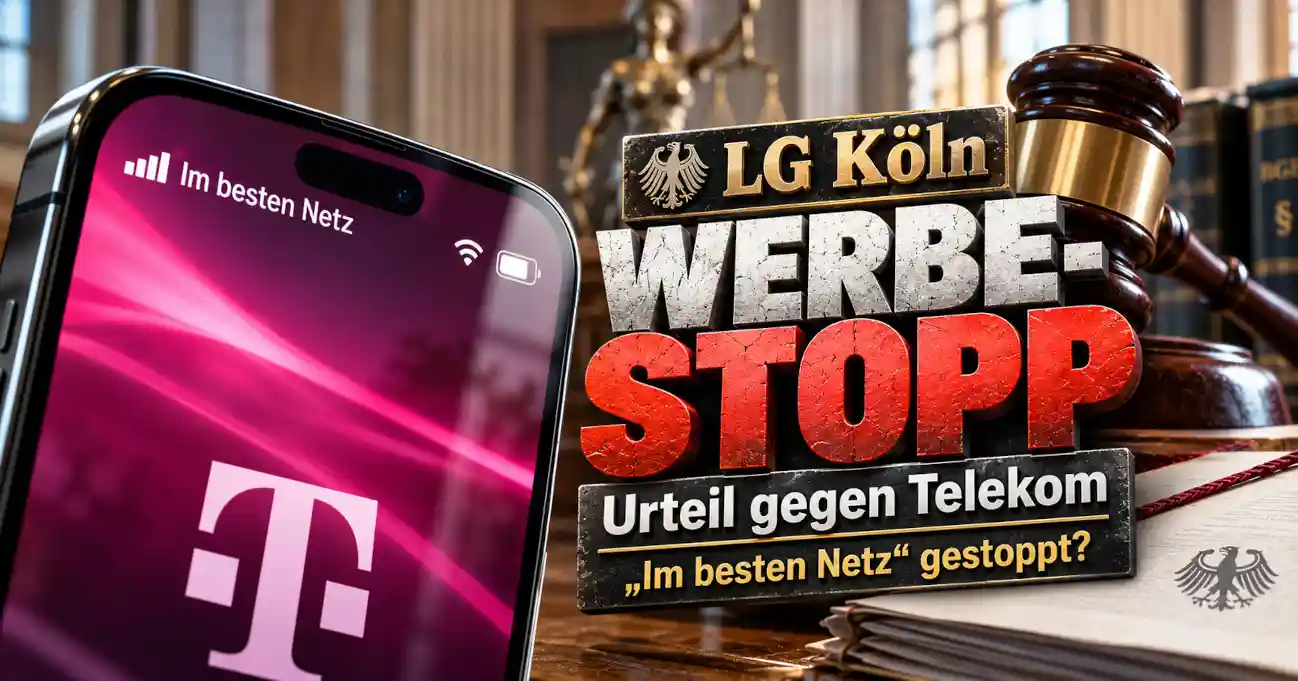 Telekom-Urteil zur Netzkennung: Werbung Im besten Netz auf Smartphones beanstandet