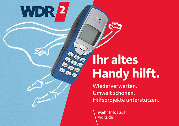 Handy Recycling: WDR2 und Telekom Sammelaktion fr alte Handys