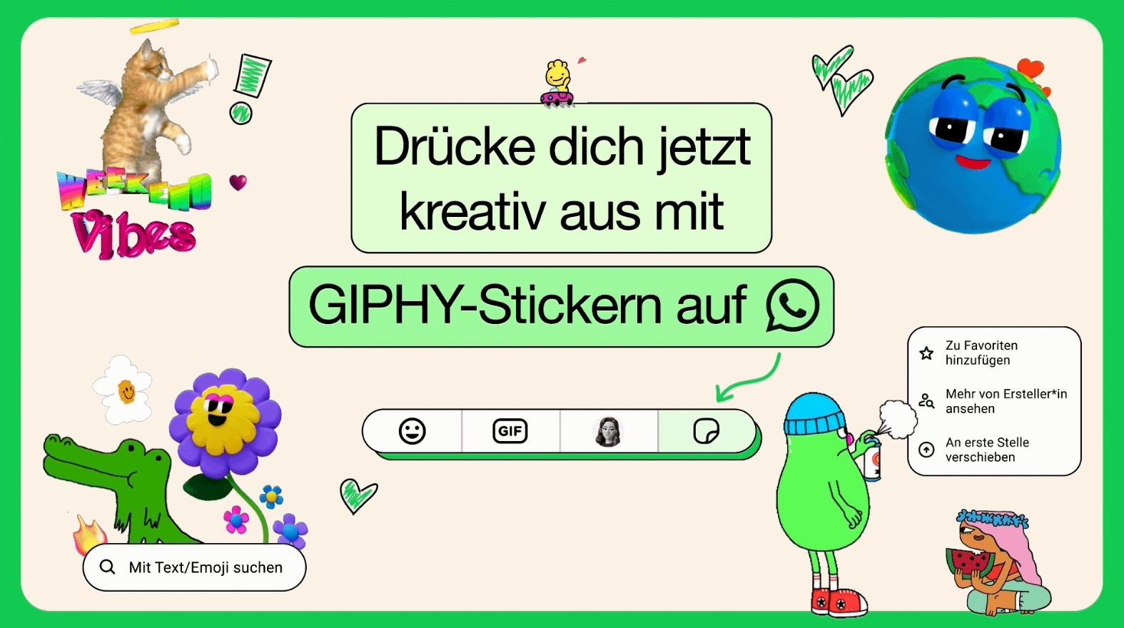 WhatsApp Neuerung: WhatsApp bekommt Sticker und Gifs