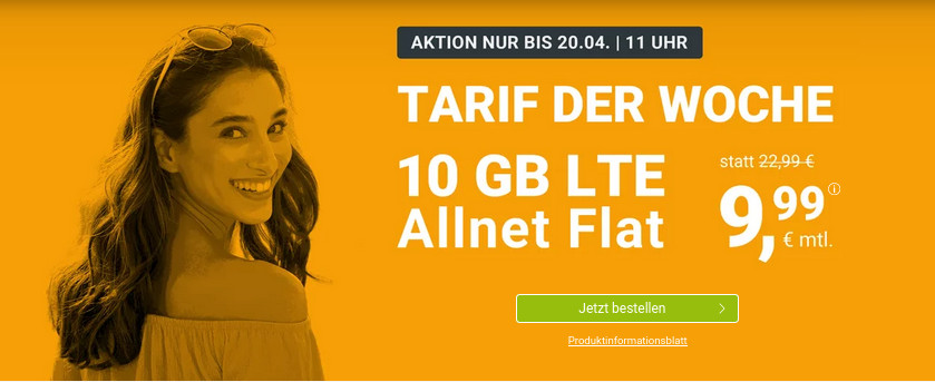 Preishammer: 56 Prozent Rabatt --winSIMs 10 GB LTE All-In-Flat fr mtl. 9,99 Euro bei 50 Mbit